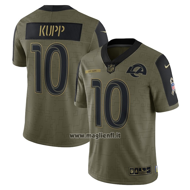 Maglia NFL Limited Los Angeles Rams Cooper Kupp 2021 Salute To Service Verde
